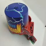 Monster Bash PinCup Title Logo Premium Style Blue Electrified
