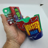 Monster Bash PinCup Title Logo Premium Style Blue Electrified