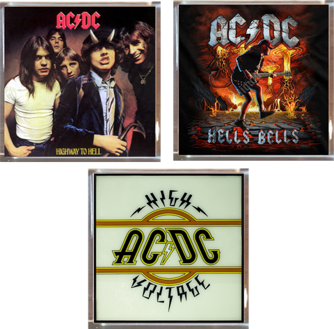 ACDC Playfield Album Plaques Set of 3
