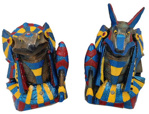 Stargate Custom Painted Falcon and Anubis