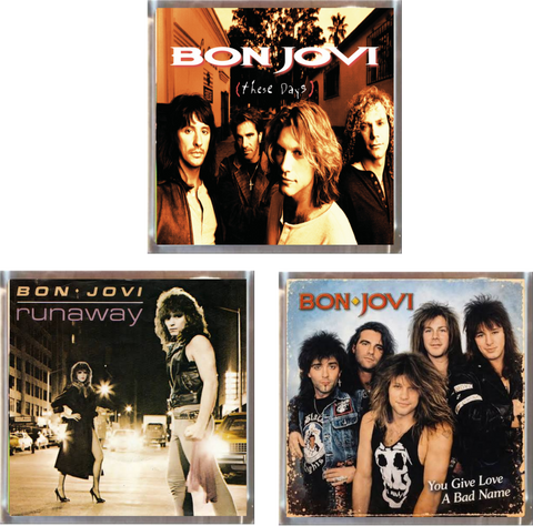 Bon Jovi Playfield Album Plaques Set of 3