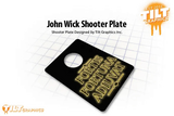 John Wick Shooter Plate: Forune Favors the Bold™