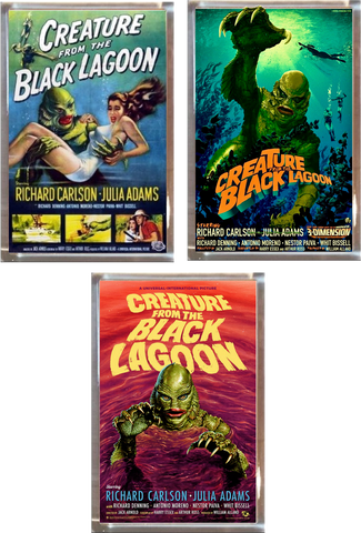 Creature from the Black Lagoon Playfield Plaque Set of 3
