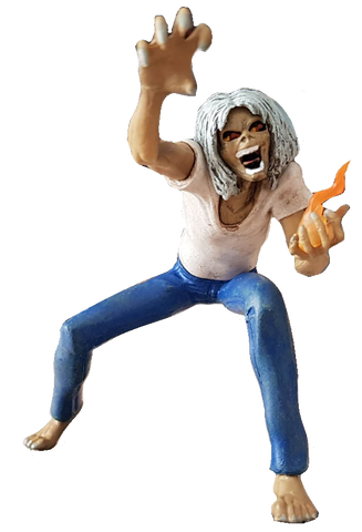 Iron Maiden Playfield Character "Number of the Beast"