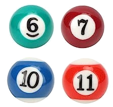 Eight Ball Deluxe Playfield Pool Balls (Set of 4)