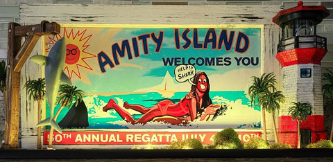 Jaws Pinball Topper Amity Island