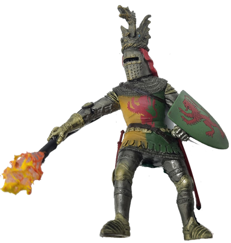 Medieval Madness Interactive Flaming Club Warrior