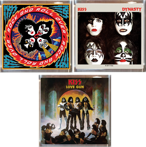 Kiss Playfield Album Plaques Set of 3