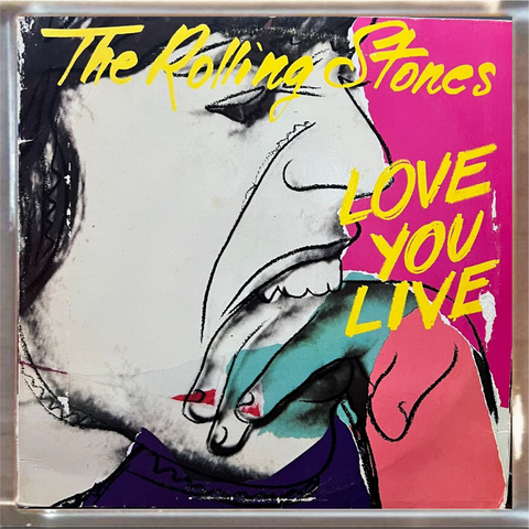 Rolling Stones Playfield Album Plaque - Love you Live