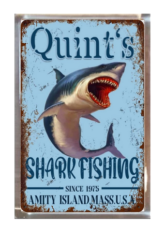 Jaws Playfield Plaque Quint's Shark Fishing