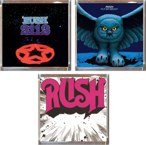 Rush Playfield Album Plaques Set of 3