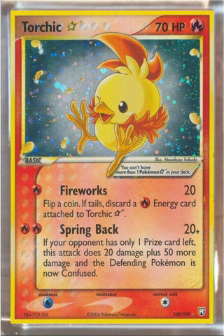 Pokemon Playfield Card Torchic