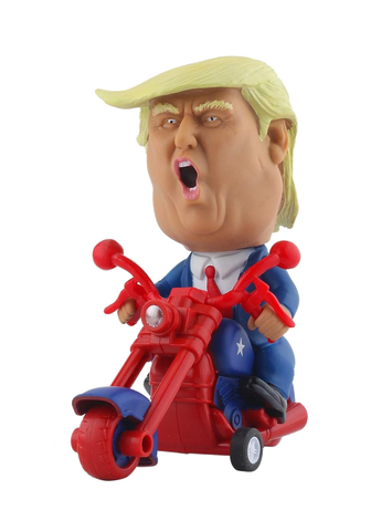 Trump Playfield Character Riding Motorcycle