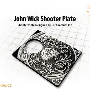 John Wick Shooter Plate: Blood Oath Coin™ – Modfather Pinball Mods