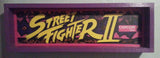 Street Fighter II Framed Arcade Marquee (vintage)
