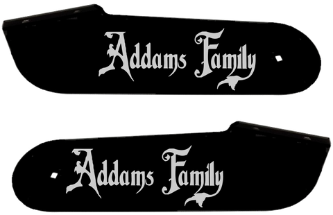 Addams Family Hinge Decals "Silver"