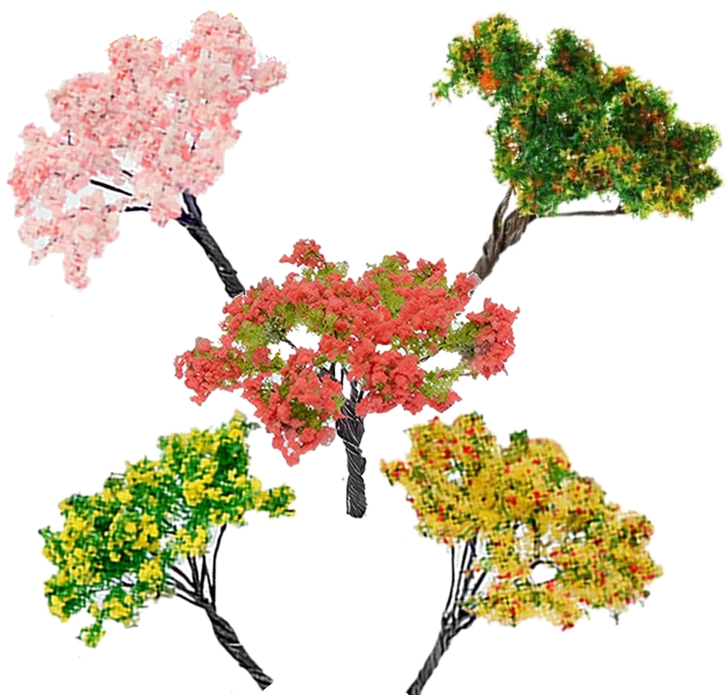 Assorted Trees Color (Set of 5) β Modfather Pinball Mods
