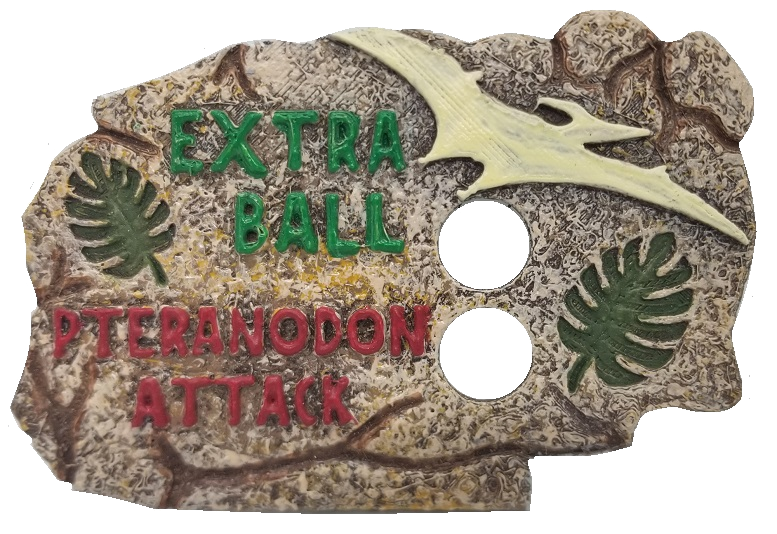 Jurassic Park Playfield Sign Extra Ball Modfather Pinball Mods