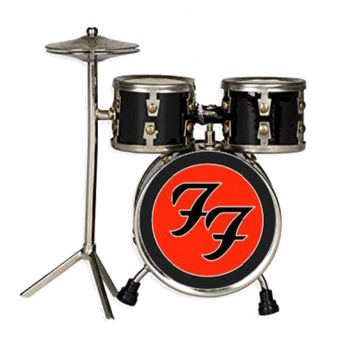 Foo Fighters Playfield Drums Black