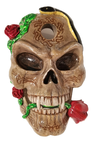 Guns N' Roses Custom Painted Skull Shooter plate ( Paint Job Only )