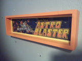 Astro Blaster Framed Arcade Marquee (vintage)