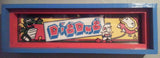 DigDug Framed Arcade Marquee
