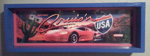 Cruis'n USA Framed Arcade Marquee (vintage)
