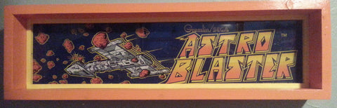 Astro Blaster Framed Arcade Marquee (vintage)