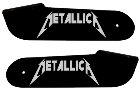 Metallica Hinge Decals "Silver"