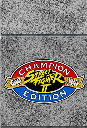 Arcade 1up Street Fighter 2 Kickplate Set CE Logo